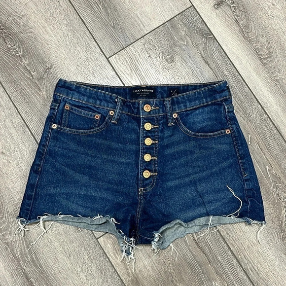 LUCKY BRAND Lucky Pins Short W/ Exposed Buttons 28 - Picture 2 of 4
